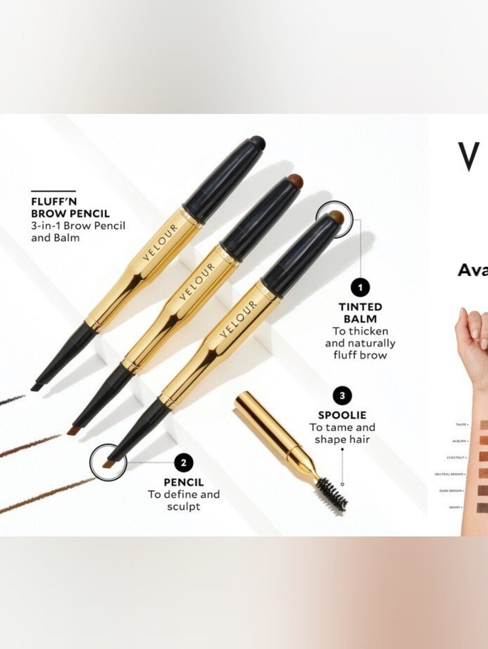 Velour Fluff'n Brow Pencil - Shade: Taupe - Picture 6 of 11